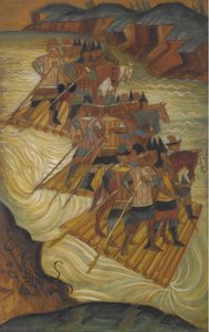 Cruzando el río de Dmitri Semyonovich Stelletsky