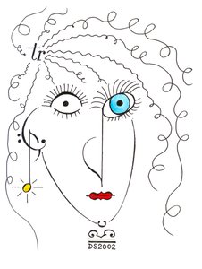 Thrilling Lady": el rostro de una mujer dibujado con notación musical