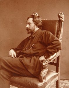 Retrato del autor Leonid Nikolaievich Andreyev (Leonid Andreiev) (1871-1919). Fotografía en gelatina de plata de Dmitri Spiridonovich Zdobnov (finales del siglo XIX) de Dmitri Spiridonovich Zdobnov