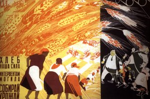 Agricultura soviética, c.1930 (cartel) de Dmitry (1883 1946) Moor
