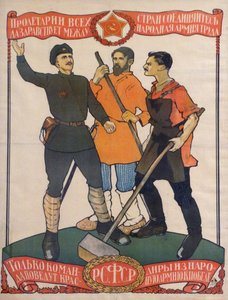 Cartel de propaganda comunista de Dmitry  Moor