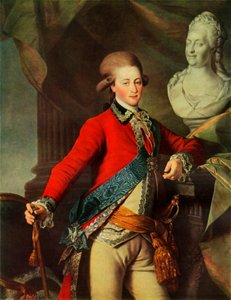 Retrato de Alexandr Dmitrievich Lansky, 1782 de Dmitri Grigorievich Levitsky