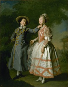 Retrato de Ekaterina Khrushcheva y la princesa Ekaterina Khovanskaya