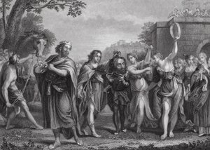 El triunfo de David de Domenichino (1581 1641) (after)