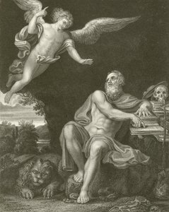 San Jerónimo con el ángel de Domenichino