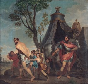 Camilo y el Maestro de Escuela de Falerii de Domenico Corvi