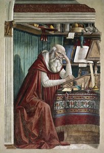 San Jerónimo en su estudio de Domenico Ghirlandaio