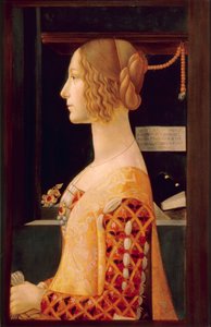 Retrato de Giovanna Tornabuoni, c.1899 (óleo sobre tabla) de Domenico (after) Ghirlandaio