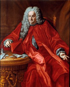 Retrato de Domenico Canevari, Dogo de la República de Génova entre 1742 y 1744 (atribuido a Domenico Bocciardo) de Domenico (attr.to) Bocciardo