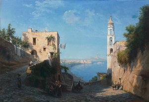Vista de Posillipo desde la Iglesia de Santa Ana de Domenico Ammirato