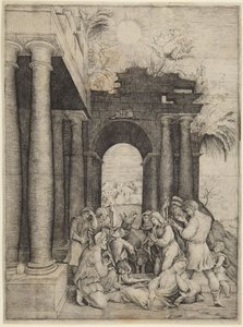 La adoración de los pastores de Domenico Beccafumi