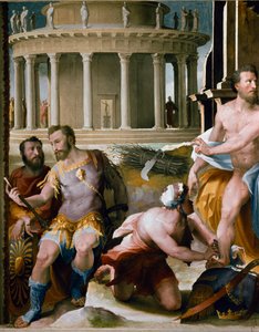 Frisia: el sacrificio de Codros rey de Atenas, detalle