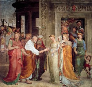 La boda de Nuestra Señora de Domenico Beccafumi