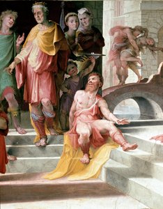 El sacrificio de Seleucos de Locres (detalle)