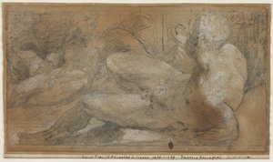 Tres Desnudos Masculinos de Domenico Beccafumi
