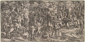 La adoración de los magos de Domenico Campagnola