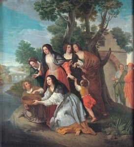 La vestal Tuccia, segunda mitad del siglo XVIII de Domenico Corvi