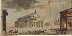 El Teatro Imperial Bolshoi Kamenny de San Petersburgo de Domenico Felice Lamoni