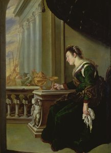 Artemisia llorando por Mausolo