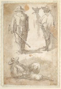 Estudios Figurativos de Soldados de Domenico Gargiulo, called Micco Spadaro