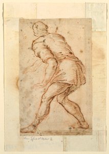 Estudio figurativo de un hombre de Domenico Gargiulo, called Micco Spadaro