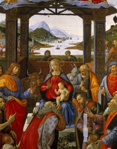 Adoración de los Magos de Domenico Ghirlandaio