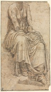 Copia de una estatua romana de una mujer sentada, segunda mitad del siglo XV de Domenico Ghirlandaio