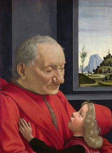 Italiano: Ritratto di vecchio con nipote Un viejo y su nieto de Domenico Ghirlandaio