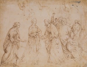Matrimonio de la Virgen de Domenico Ghirlandaio