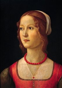 Retrato de niña de Domenico Ghirlandaio (1449-1494), hacia 1485 de Domenico Ghirlandaio