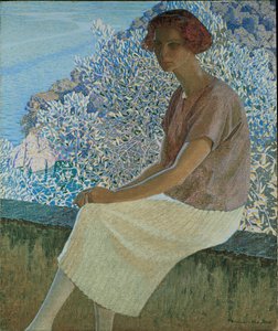 Calma argentea. Retrato de Alma Fidora, 1922 de Domenico Guerello