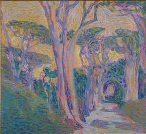 Bosque de pinos en Portofino, c.1920