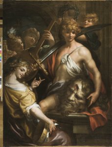El triunfo de David (óleo sobre lienzo)