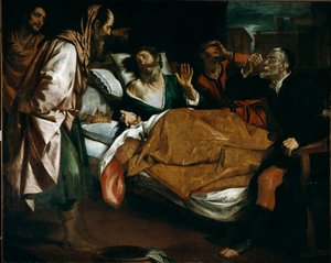 La muerte del profeta Ezequiel de Domenico Il Sarzana Fiasella