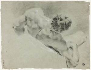 Desnudo masculino visto de espaldas de Domenico Maggiotto