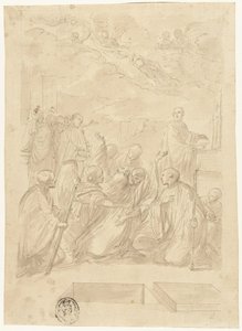 Muerte de San Benito de Domenico Maria Canuti