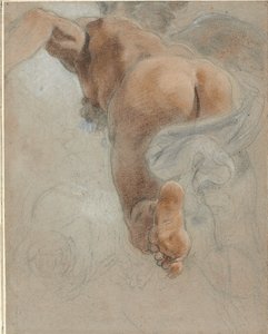 Estudio para la figura alegórica de la armonía terrenal de Domenico Maria Canuti