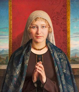 Oración del Ángelus (óleo sobre lienzo) de Domenico Maria Durante
