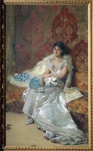 Retrato de la Sra. Theresa Oneto Maglione de Domenico Morelli