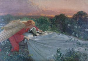 El ángel de la muerte de Domenico Morelli