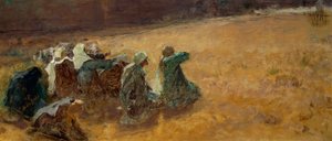Las Marías asisten a la crucifixión de Cristo (detalle)