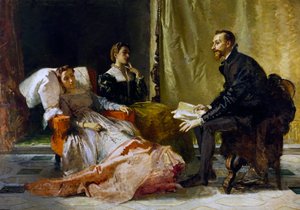 Torquato Tasso (1544-1595) lee Jerusalén liberada a Eleonora d