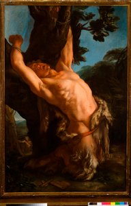 Cáscara de Marsia, Primera mitad del siglo XVIII (óleo sobre lienzo) de Domenico Parodi