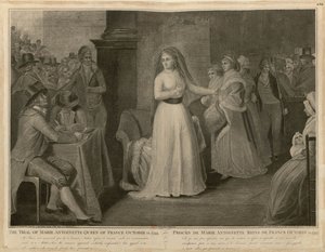 El juicio de María Antonieta, Reina de Francia, 14 de octubre de 1793 de Domenico Pellegrini