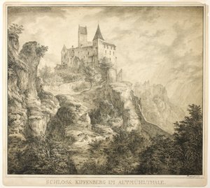 Castillo de Kipfenberg en el valle de Altmühl