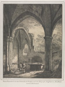 Edificios Notables de la Edad Media en Alemania: Ruinas de la Iglesia de la Virgen con la Tumba de Genoveva y Siegfried, Conde Palatino del Rin, en el Valle del Mosela cerca de Andernack