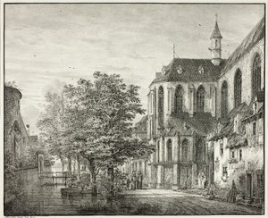 Iglesia parroquial de Boppard en el Rin de Domenico Quaglio