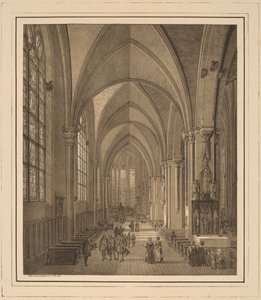Vista del interior de la iglesia de San Sebaldo en Núremberg