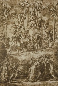 Estudio para la Deposición de Domenico Robusti Tintoretto