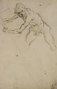 Estudio de una figura para la Crucifixión de Domenico Robusti Tintoretto